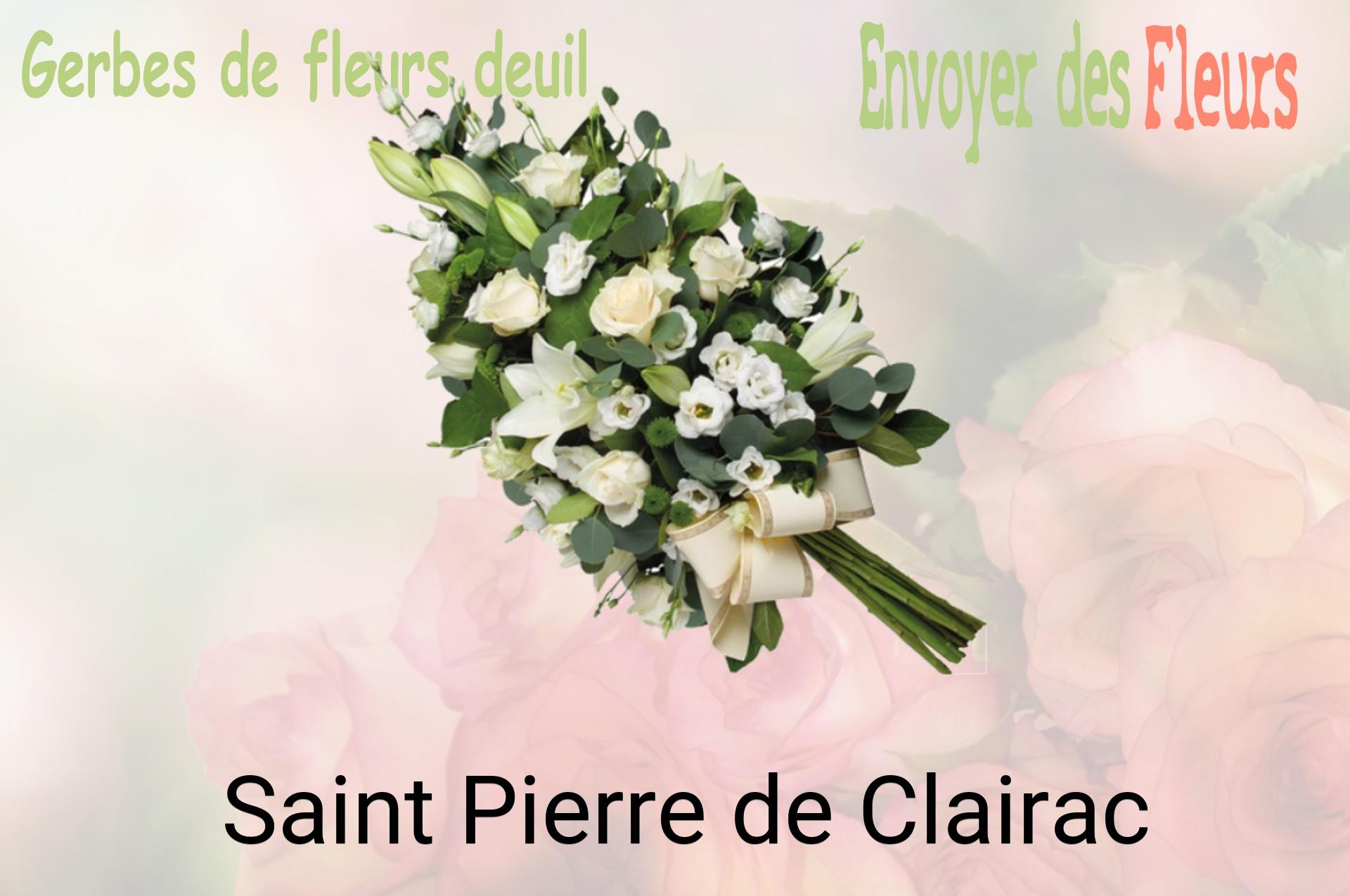 Gerbe de fleurs de deuil livrée à Saint-Pierre-de-Clairac